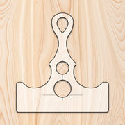Axe Style Cutting Board or Charcuterie Board Handle Acrylic Router Template