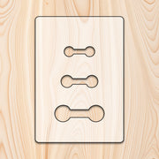 Barbell Inlay Acrylic Router Templates