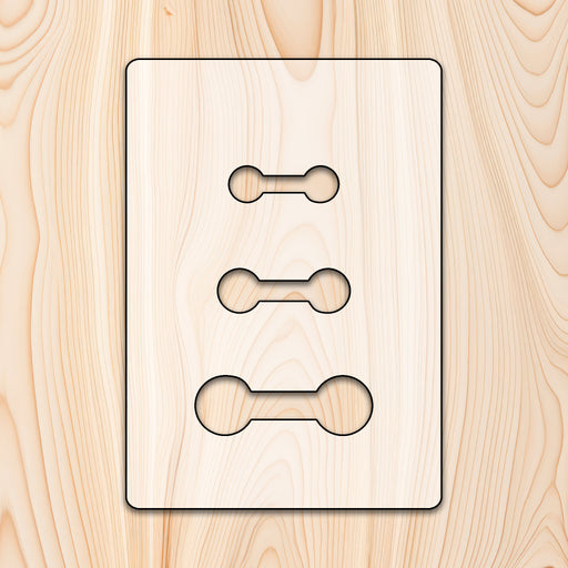 Barbell Inlay Acrylic Router Templates