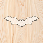 Bat  Acrylic Craft Cutout - Transparent laser-cut acrylic craft cutout designed as a router template, featuring precise shapes and durable construction for various crafting projects.