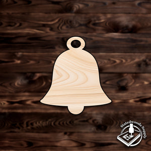 christmas bell ornament winter  plywood craft cutout