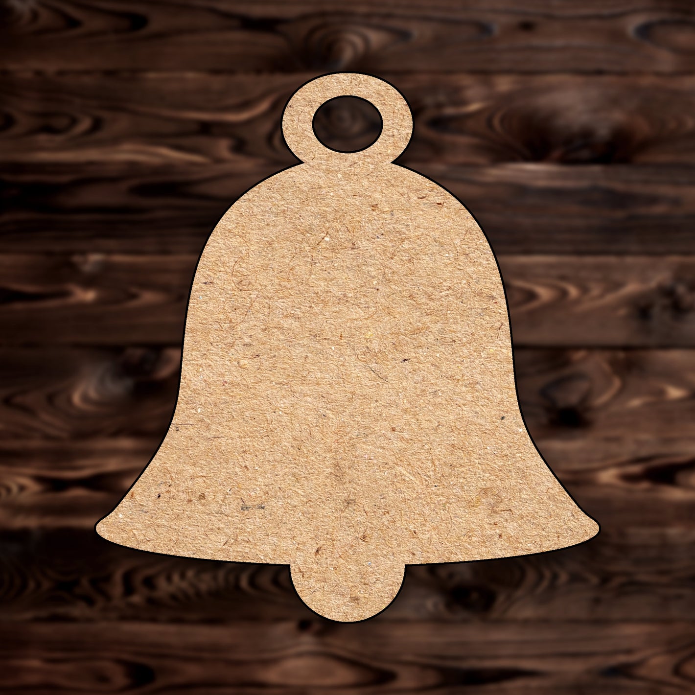 Christmas Bell MDF Craft Cutout