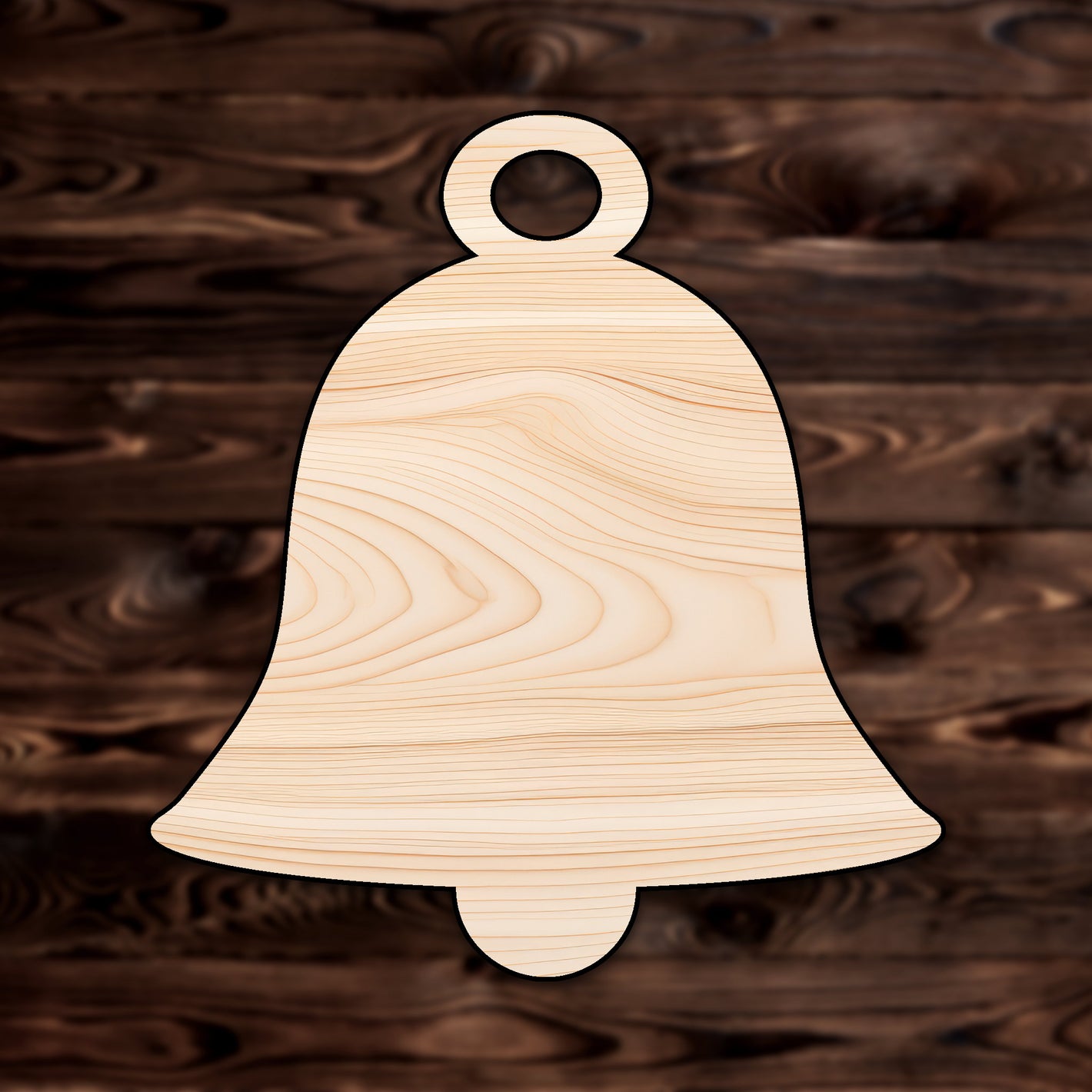 Christmas Bell Plywood Craft Shape