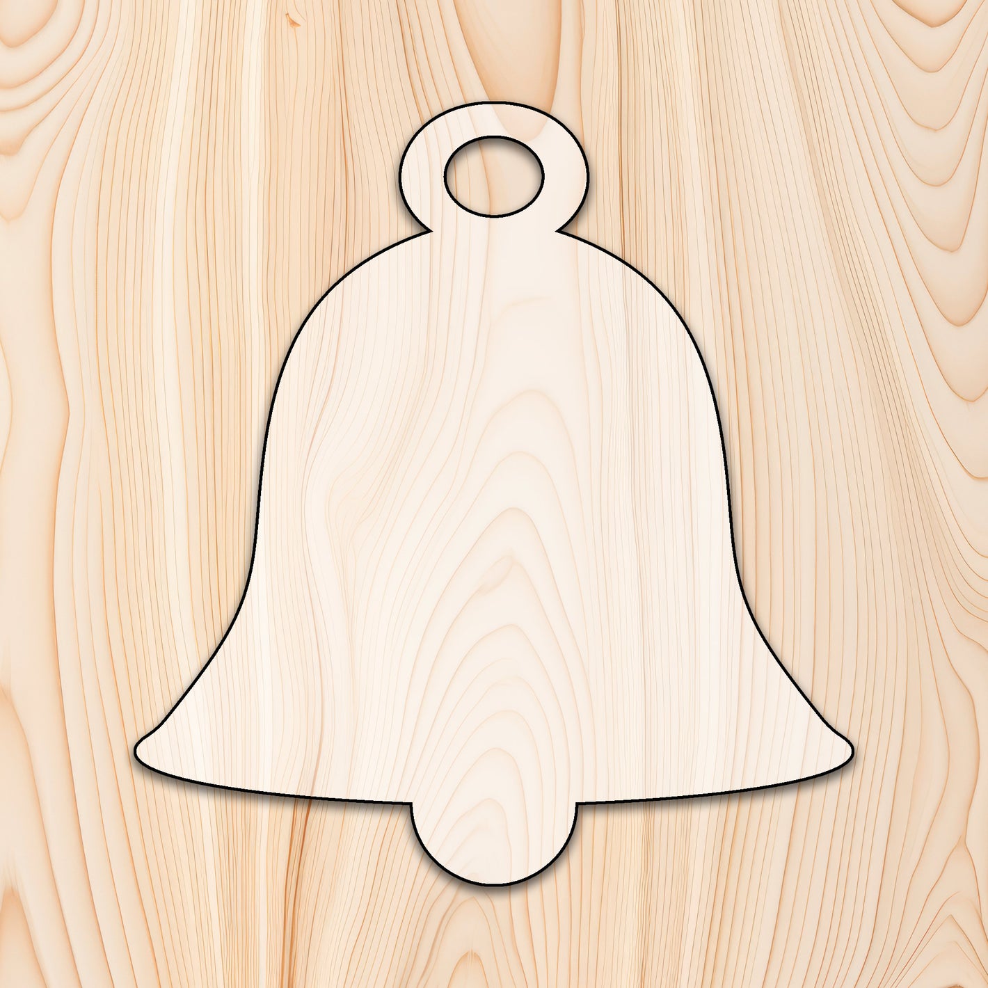 Christmas Bell Acrylic Craft Cutout