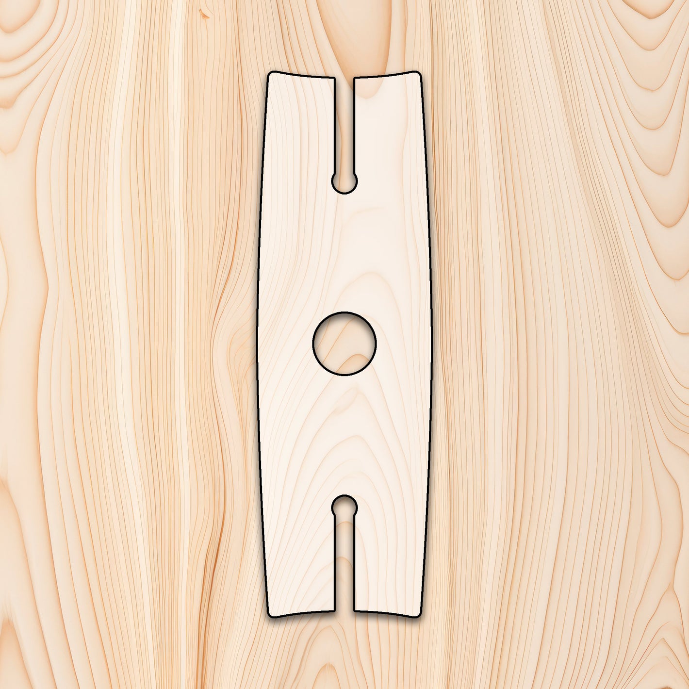 Board & Bottle Wine Glass Caddy Router Template for woodworking, perfect for shaping custom sized cutting boards, charcuterie boards, and custom projects.