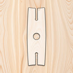 Board & Bottle Wine Glass Caddy Router Template for woodworking, perfect for shaping custom sized cutting boards, charcuterie boards, and custom projects.