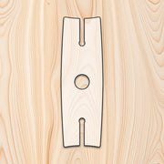 Board & Bottle Wine Glass Caddy Acrylic Router Template