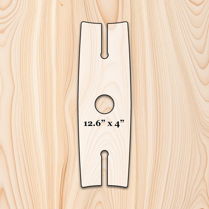 Board & Bottle Wine Glass Caddy Acrylic Router Template