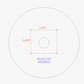 8 inch Round Acrylic Router Base Plate - fits Bosch Colt PR20EVS