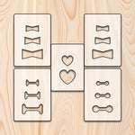 Bowtie Inlay Router Templates  for woodworking, perfect for shaping custom sized cutting boards, charcuterie boards, and custom projects.