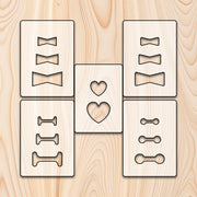 Heart Inlay Acrylic Router Templates
