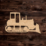 Bulldozer MDF Craft Cutout , a Intricate laser-cut craft cutout made of MDF, featuring detailed designs and clean edges, perfect for home decor or DIY projects.

