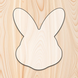 Bunny Rabbit Acrylic Craft Cutout Acrylic Craft Cutout - Transparent laser-cut acrylic craft cutout designed as a router template, featuring precise shapes and durable construction for various crafting projects.