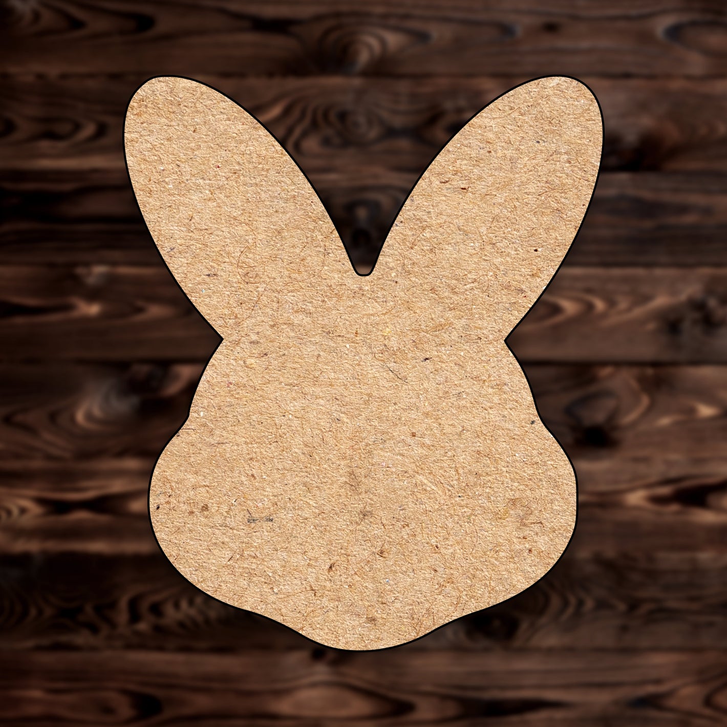 Bunny Rabbit MDF Craft Cutout , a Intricate laser-cut craft cutout made of MDF, featuring detailed designs and clean edges, perfect for home decor or DIY projects.

