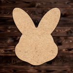 Bunny Rabbit MDF Craft Cutout , a Intricate laser-cut craft cutout made of MDF, featuring detailed designs and clean edges, perfect for home decor or DIY projects.

