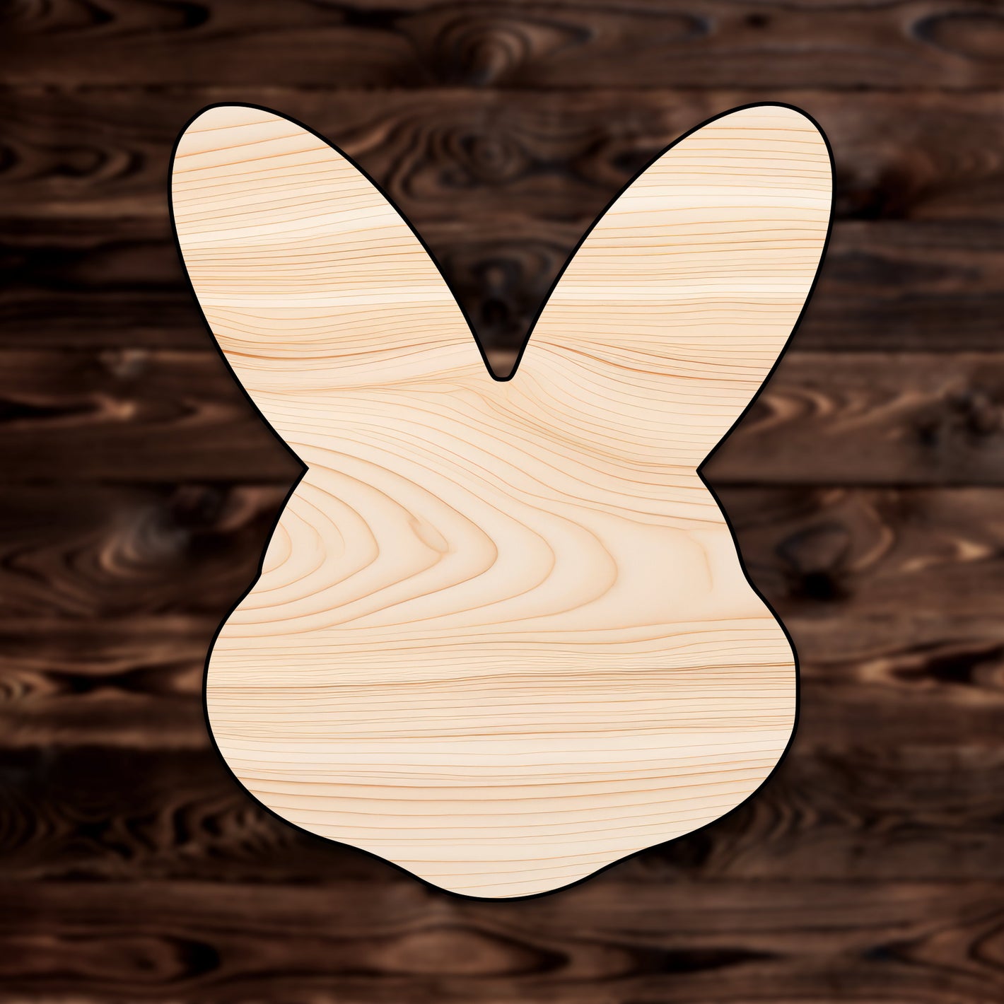 Bunny Rabbit Plywood Craft Cutout Plywood Craft Cutout , a Intricate laser-cut craft cutout made of high quality birch plywood, featuring detailed designs and clean edges, perfect for home decor or DIY projects.
