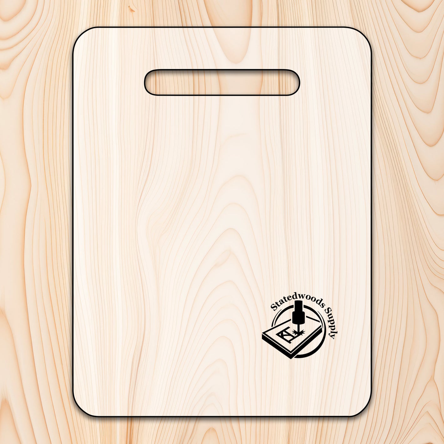 pallet style cutting board acrylic template router