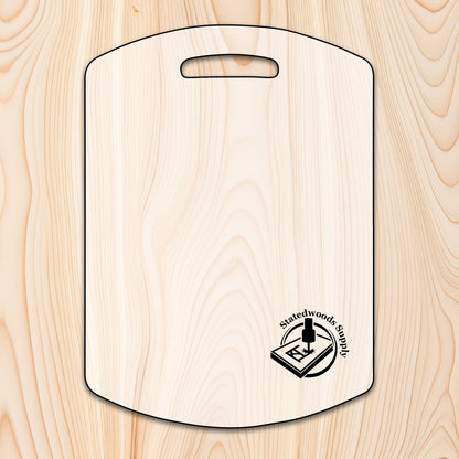 rounded edge cutting board acrylic template router