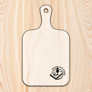 traditional rounded cutting board acrylic template router