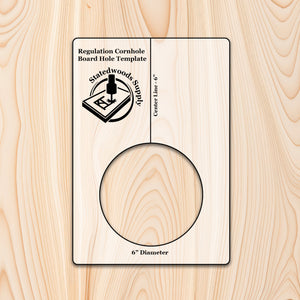 Achieve professional-grade cornhole boards with ease using this Regulation Cornhole Board Hole Template. Made from durable, transparent acrylic, this template is precisely crafted to ensure a perfect 6-inch diameter hole, aligned to regulation standards. Whether you're a woodworking enthusiast or a small business owner, this tool guarantees accuracy and consistency for every project.