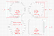 WSP_Coaster Router Template Kit - 4 Piece