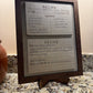 Christmas Laser Package - Framed recipe
This is our framed recipe project that lets you hand write out your favorite recipe and has a frame and stand for it 