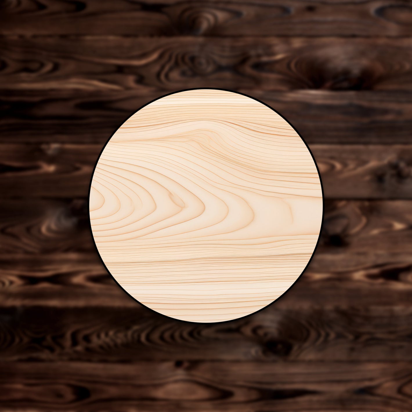 Circle Blank Plywood Craft Cutout - 1/8" or 1/4" plywood