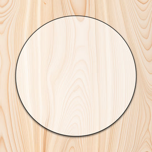 Circle Blank Acrylic Craft Cutout- 1/4" acrylic Acrylic Craft Cutout - Transparent laser-cut acrylic craft cutout designed as a router template, featuring precise shapes and durable construction for various crafting projects.
		
 
