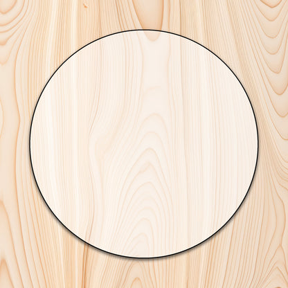 Circle Blank Acrylic Craft Cutout- 1/4" acrylic Acrylic Craft Cutout - Transparent laser-cut acrylic craft cutout designed as a router template, featuring precise shapes and durable construction for various crafting projects.
		
 