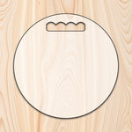 Circle Cutting Board or Charcuterie Board Router Template for woodworking, perfect for shaping custom sized cutting boards, charcuterie boards, and custom projects.