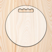 Circle Cutting Board or Charcuterie Board Acrylic Router Template