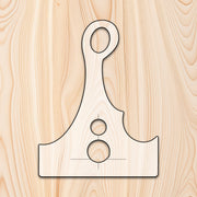 Cleaver Style Cutting Board or Charcuterie Board Handle Acrylic Router Template