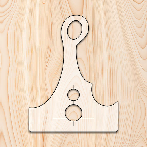 Cleaver Style Cutting Board or Charcuterie Board Handle Acrylic Router Template