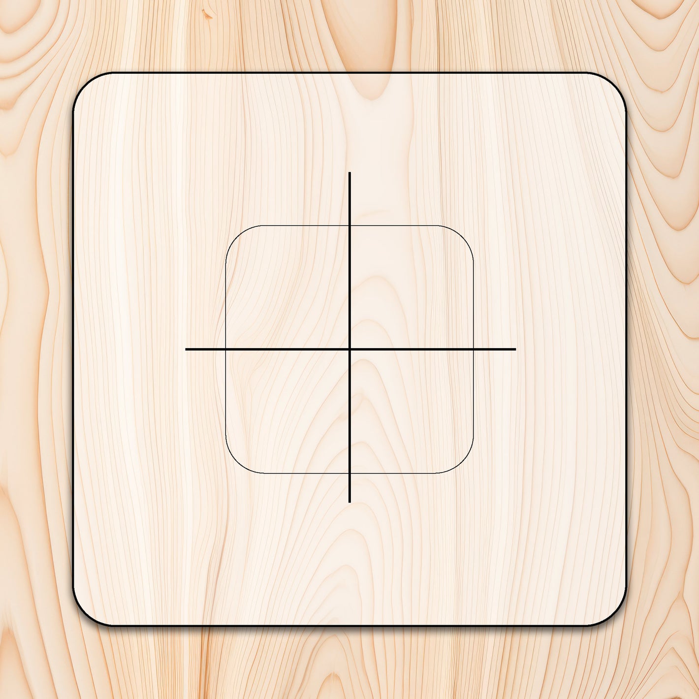 Clock Hardware Router Template for woodworking, perfect for shaping custom sized cutting boards, charcuterie boards, trays  and custom projects.