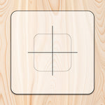 Clock Hardware Router Template for woodworking, perfect for shaping custom sized cutting boards, charcuterie boards, trays  and custom projects.
