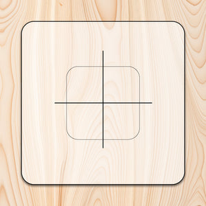 Clock Hardware Router Template for woodworking, perfect for shaping custom sized cutting boards, charcuterie boards, trays  and custom projects.