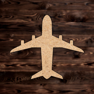 Commercial Airplane MDF Craft Cutout , a Intricate laser-cut craft cutout made of MDF, featuring detailed designs and clean edges, perfect for home decor or DIY projects.