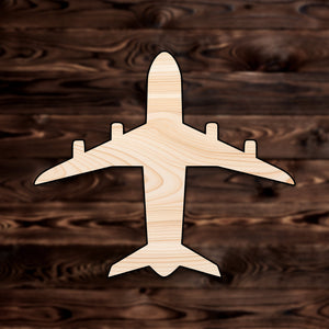 Commercial Airplane Plywood Craft Cutout , a Intricate laser-cut craft cutout made of high quality birch plywood, featuring detailed designs and clean edges, perfect for home decor or DIY projects.
