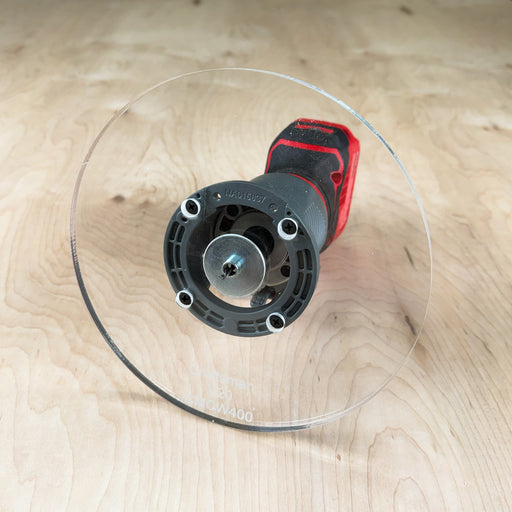 8" round Craftsman 20V Max Router ( CMCW400) router base