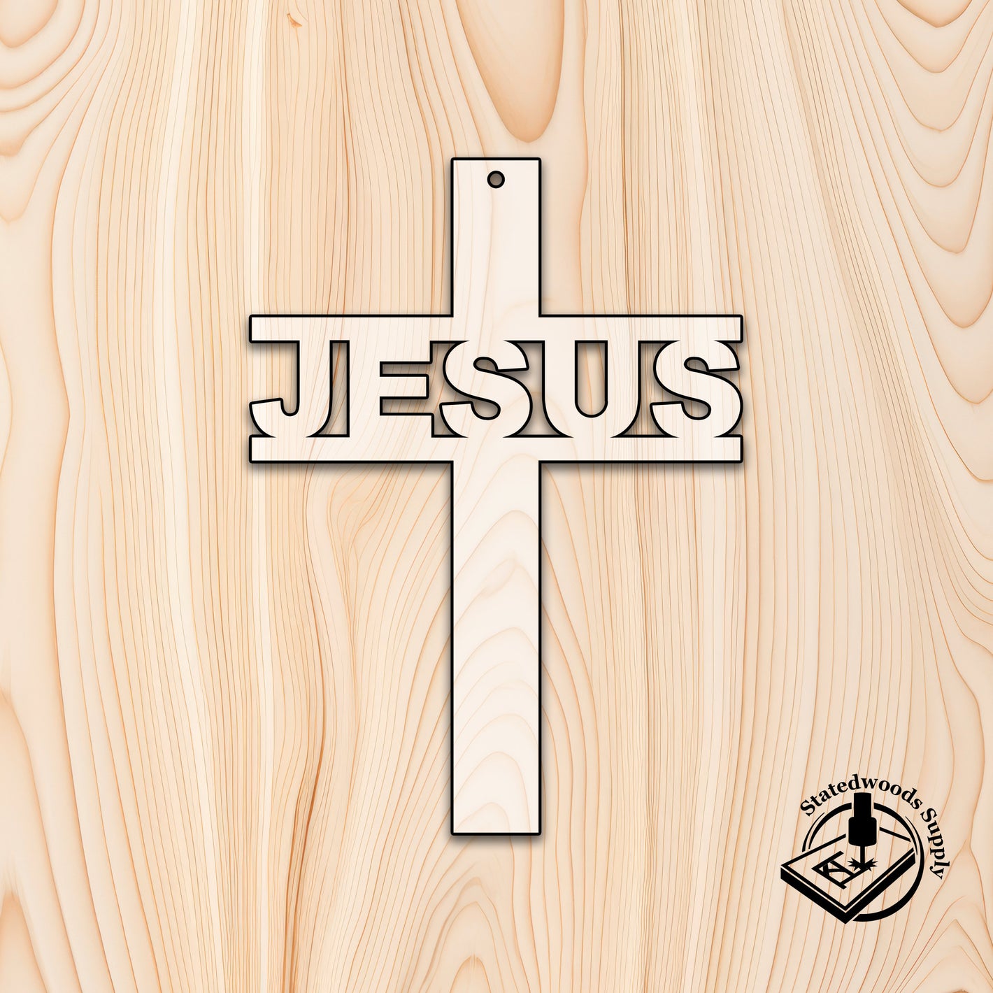 Cross Jesus Acrylic Ornament Church