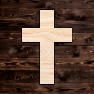 Cross Plywood Craft Shape