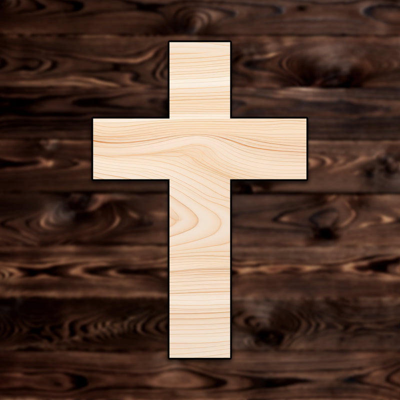 Cross Plywood Craft Shape