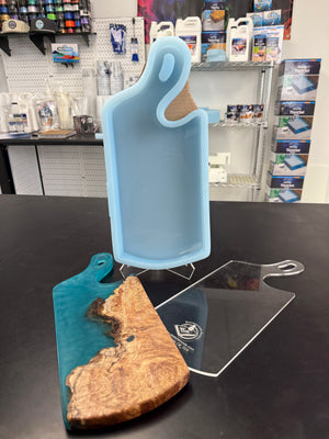 Curved Handle Silicone Mold Charcuterie Board Kit with Template