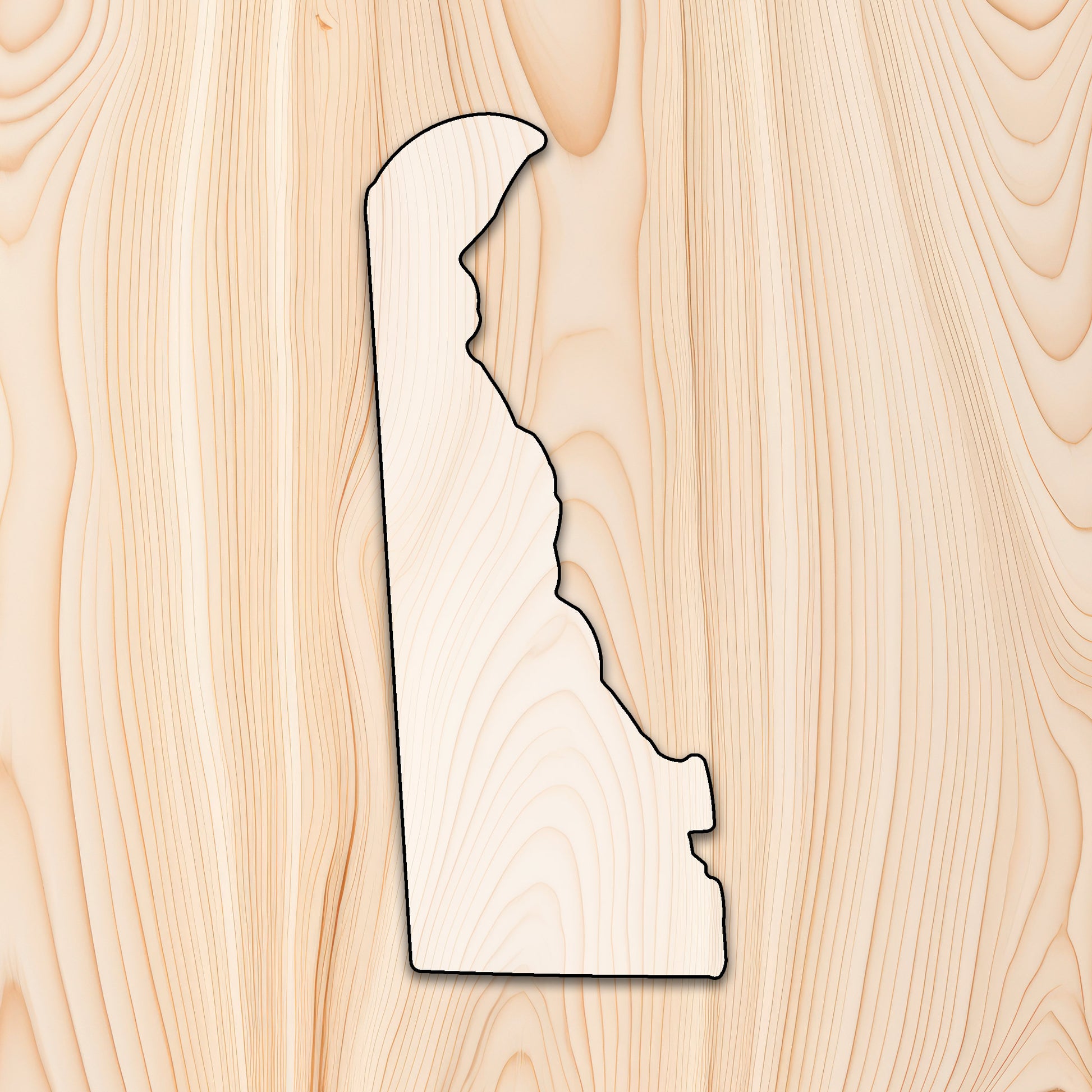 Delaware Cutting Board or Charcuterie Board Acrylic Router Template
Create bold, eye-catching Delaware-shaped cutting boards and charcuterie boards with precision and repeatability using our Delaware Acrylic Router Template. Whether you're making products to sell or crafting custom gifts, this template gives you the control and consistency needed for professional results.