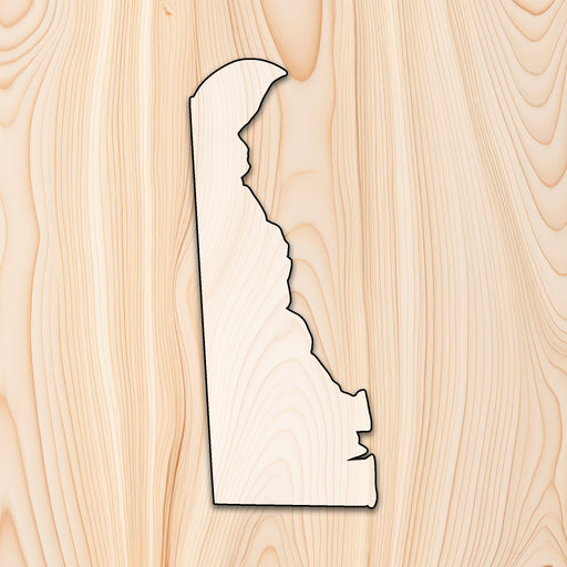 Delaware State Acrylic Craft Cutout
