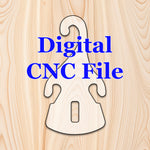 digital file for Stackable Flower Pot Hanger Template (2 hooks)