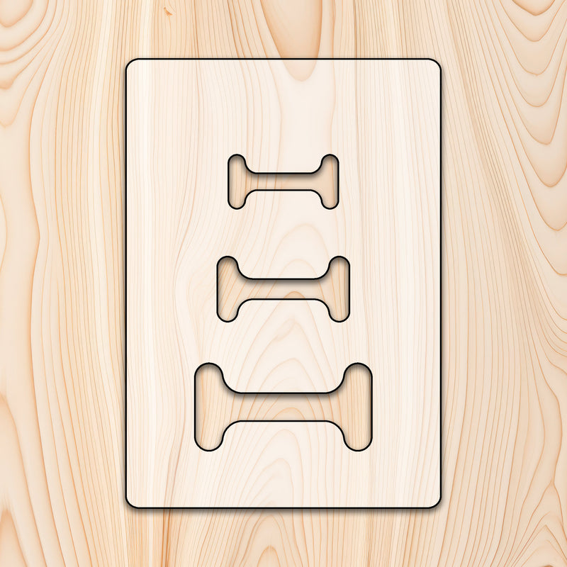 Dog Bone Acrylic Inlay Router Templates