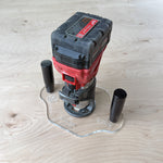 Double Handle Router Base – Fits Milwaukee 2723-Take your routing control and stability to the next level with the Double Handle Router Base designed specifically for the Milwaukee 2723-20 Router.

This oversized router base is built for woodworkers who want improved balance, smoother control, and greater confidence while routing trays, edges, pockets, and templates. The dual-handle design gives you a comfortable two-handed grip, helping reduce fatigue while improving precision during detailed routing work.