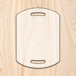 Double Handle rounded Edge Cutting Board or Charcuterie Board Router Template  for woodworking, perfect for shaping custom sized cutting boards, charcuterie boards, and custom projects.