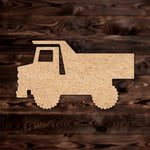 Dump Truck MDF Craft Cutout , a Intricate laser-cut craft cutout made of MDF, featuring detailed designs and clean edges, perfect for home decor or DIY projects.

